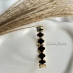 Luxurious 18K Gold Plated Clover Bracelet - Timeless Elegance.