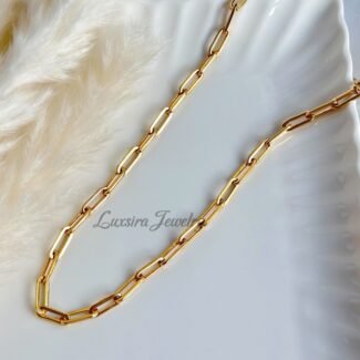 Trendy 18K gold necklace – hypoallergenic and tarnish-free